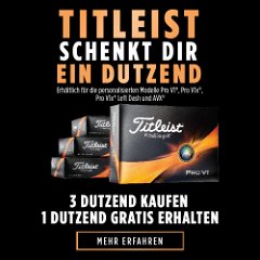 Titleist 3+1 Loyalty Promotion inklusive Personalisierung
