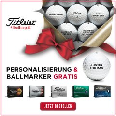 Titleist Golfball Weihnachtspromotion inkl. Personalisierung & Ballmarker
